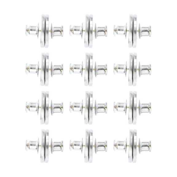 12Pcs Metal Magnetic Jean Button Curtain Button Detachable DIY for Pants Trouser , 17mm
