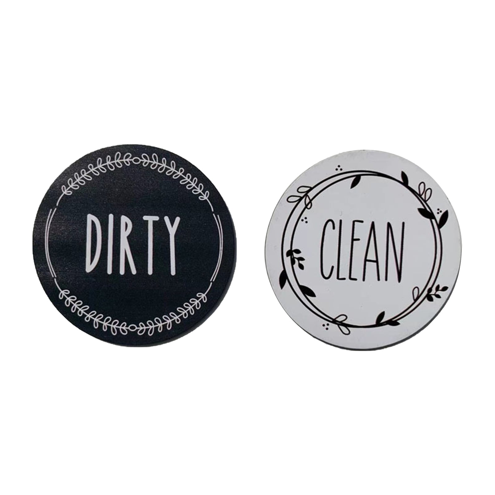 Hapeisy Dishwasher Magnet Clean Dirty Sign Indicator，Trendy Universal  Kitchen Dish Washer Refrigerator Magnet, Super Strong Magnet，Non-Scratching，Easy  to Read Text 