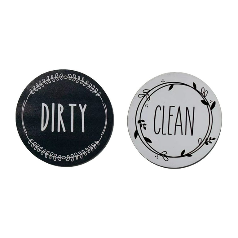 Dishwasher Magnet Clean Dirty Sign - Super Strong Clean/Dirty Dishwasher  Magnet