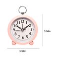 thumbnail image 3 of Kugisaki Alarm Clock Cute Analog Digital Quartz Clock Battery Operated Frosted Texture Simply Design for Living Room Bedroom Bedside Desk Decorative, 3 of 6