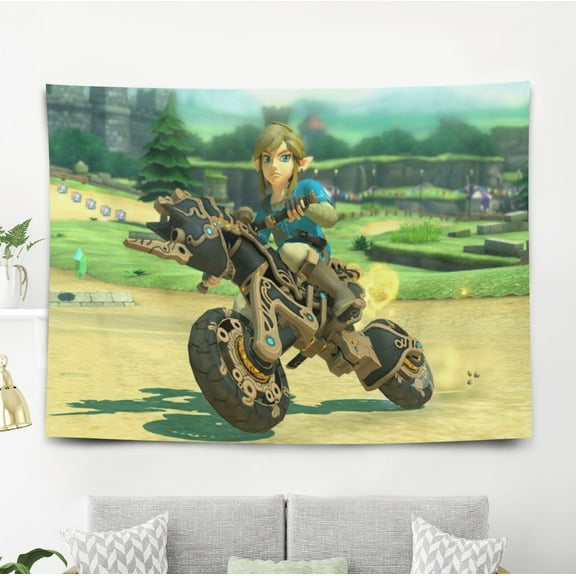 Zelda Tapestry Wall Hanging for Livng Room Bedroom Wall Decor For Boys 5x3ft
