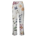 thumbnail image 3 of DHFJKG Linen Pants Women Bohemian Casual Summer Lightweight Loose Fit Straight Leg Drawstring Elastic Waist Beach Pants Stylish Trousers, 3 of 4