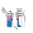 thumbnail image 2 of LACKUST Flameless Plasma Lighter,Waterproof Electric Lighters Dual Arc USB Rechargeable Lighters for Camping Hiking Gifts for Women,B, 2 of 5