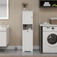 White Modern TiltOut Laundry Sorter with One