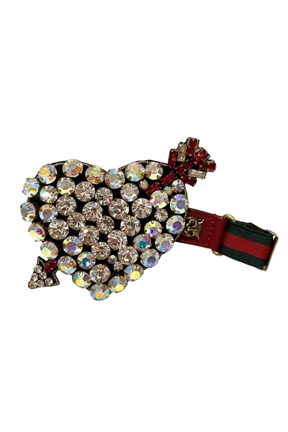 Pre-Owned Gucci bracelet, accessory, Sherry line, total weight 43.2g, crystal, grosgrain and...