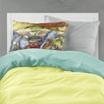 thumbnail image 2 of Carolines Treasures JMK1107PILLOWCASE Tissu Rouge Crabe Bleu Taie d'Oreiller Standard, 2 of 2