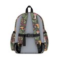 thumbnail image 3 of Mushroom and Moth Black Pattern Backpack for School, Cute School Bag with Adjustable Shoulder Straps and Padded Back, 13.4"x11"x4.7", 3 of 5