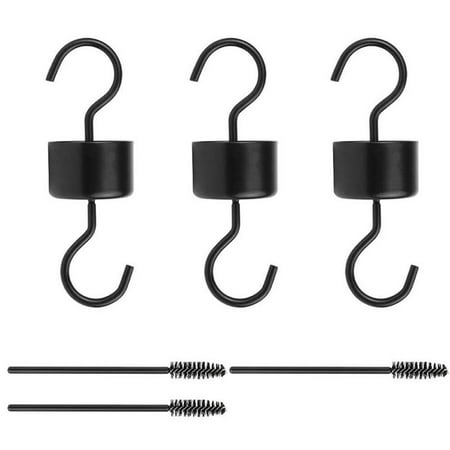 

ALSLIAO Metal Ant Moat for Hummingbird Feeders Red Feeder Ant Guard 3 Hooks 3 Brushes3Pcs Black
