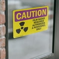 thumbnail image 4 of (2 Pack) Film Badge Required OSHA Caution Radiation Sign 7 Inch X 5 Inch Vinyl Label Decal Sticker Weather Resistant, UV Protected for Workplace, Business, and Construction Site, Made, 4 of 7