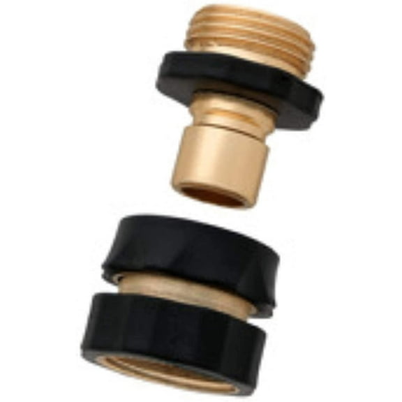 Orbit 3 Pack Female Brass Faucet and Hose Quick Connect with Shut-Off