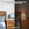 thumbnail image 5 of Lamp Printed Gifts Table Lamp USB Bedside Desk Nightstand Lamp Wood Base for Bedroom Living Room Office Desk College Dorm Beautiful Winter Forest Painting, 5 of 7