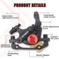 thumbnail image 2 of Zoom HB-100 MTB Line Pulling Hydraulic Disc Brake Calipers Front + Rear, Aluminum Alloy Mountain Bike Hydraulic Disc Brake with is/PM Universal Caliper Adapter for XC Trail, e-Bike, Fat Bike, 2 of 6