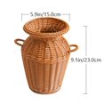 thumbnail image 2 of HLONK Flower Vase Basket Rattan Woven Pot Wicker Plant Seagrass Farmhouse Planter Vases Container Holder Rustic Floral Decor, 2 of 9