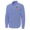 thumbnail image 2 of Men's Antigua Blue FC Cincinnati Porter Woven Tri-Blend Long Sleeve Button-Down Shirt, 2 of 3