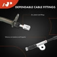 thumbnail image 3 of A-Premium Rear Passenger Side Parking Brake Cable Assembly Compatible with Infiniti Models: G35 2004 2005 2006 2007 - Replace# 365307W000, 3 of 6