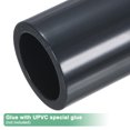 thumbnail image 4 of Adaptador de acoplamiento de tubería Uxcell de 6 piezas, adaptador de acoplamiento recto de 1" Conector Schedule 80 para línea de agua, gris, 4 of 6