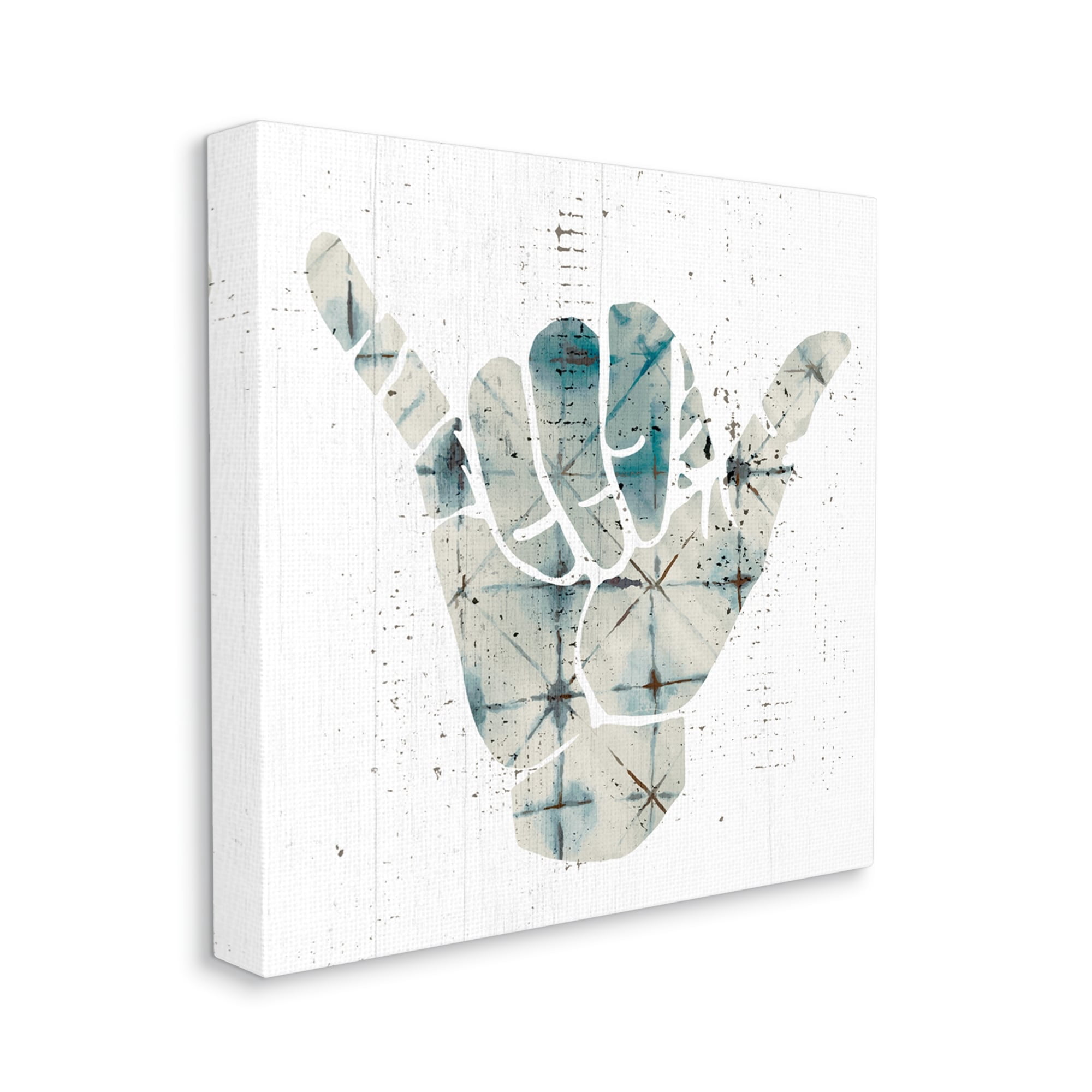 Stupell Industries Hang Loose Hand Sign Modern Abstract Pattern, 30 x 30,Design by Daphne Polselli