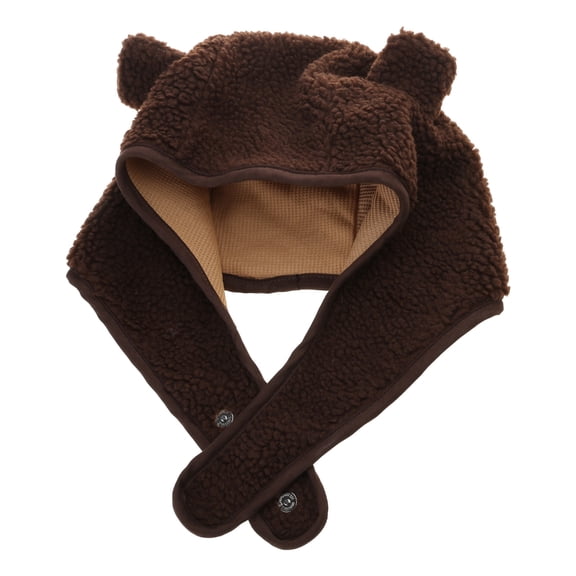 Aellinatey Adult Trapper Hat Ear Protector Hat Teen Cute Bear Ear Earflap Hat Keep Warm
