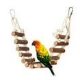 thumbnail image 4 of Waiimak Parrot Log Suspension With Leather Ladder Soft Toy Original Block Splicing, 4 of 5