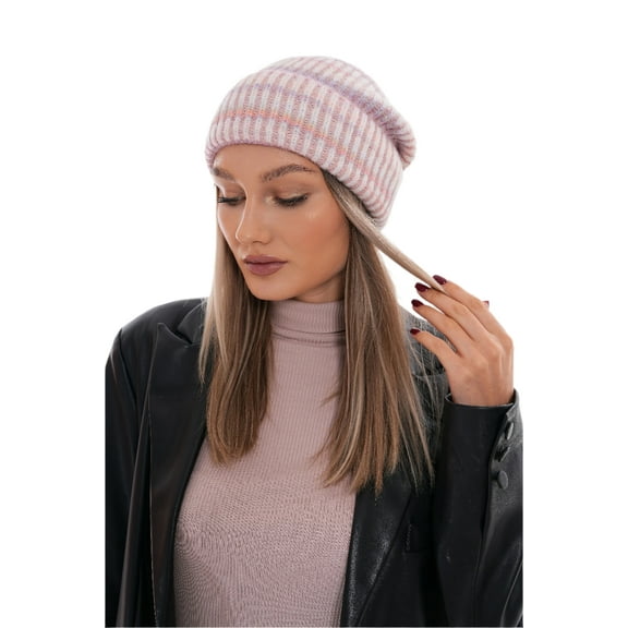 Wear Sierra Women’s Ribbed Knit Beanie, Winter Hat, Stretch Fit,Stylish Accessory, Pink, One Size