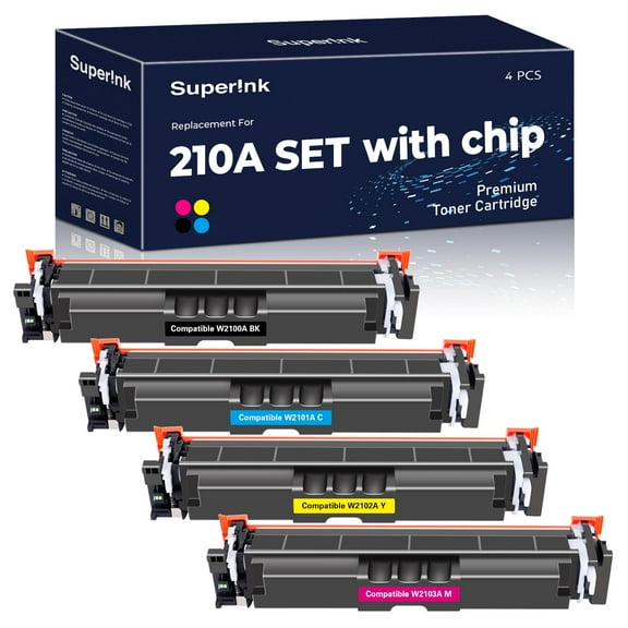 Compatible HP 210A High Capacity Toner Set By Superink