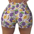 thumbnail image 2 of Fuzoiu Plum Print Women's Workout Shorts,Workout Biker Shorts Women,Exercise Fitness Shorts,Scrunch Short, Athletic Shorts for Gym Yoga Running Sport Active-Medium, 2 of 8