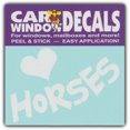thumbnail image 1 of Car Window Decals: I Love Horses | Horse Lover | Stickers Cars Trucks Glass, 1 of 1