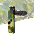 thumbnail image 4 of Teleobjetivo con zoom de enfoque largo 20X con clip para teléfono inteligente, tableta, PC, negro, 4 of 8