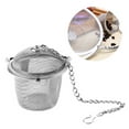 thumbnail image 2 of SHISUYAN 1Set Tea Ball Strainer Silver Round Shape For Loose Tea And Cooking, 2 of 8
