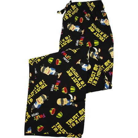 Fruit Ninja - Mens Fuit Ninja Knit Sleep Lounge Pant BLACK /