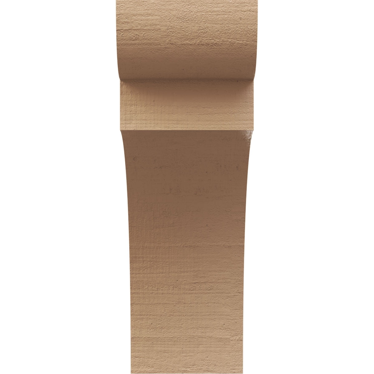 8"W x 16"D x 24"H Classic Yorktown Rough Cedar Woodgrain TimberThane Corbel, Primed Tan