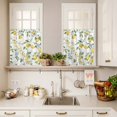 thumbnail image 3 of Summer Fruit Curtain Valances Set Lemon Green Leaf Blue Wildflowers Country Kitchen Curtains 24&nbsp;inch Length Rod Pocket Valance and Tiers 3 Piece Set Small Bedroom Bathroom Laundry Decor, 3 of 9