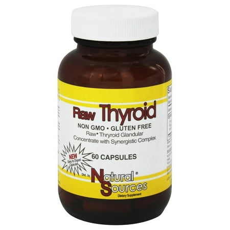 Natural Sources - Raw Thyroid - 60 Capsules