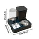 thumbnail image 2 of Dispensador de agua para mascotas de gran capacidad con separación de agua seca y húmeda, alimentador automático de agua y comida integrados, dispensador de agua para perros, alimentador., 2 of 5