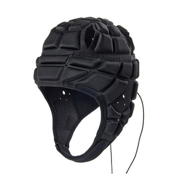 Guardoinrt Children's Rugby Helmet Soft Padded Playing Headguards S Headgear Soccer Rugby Blue Black S