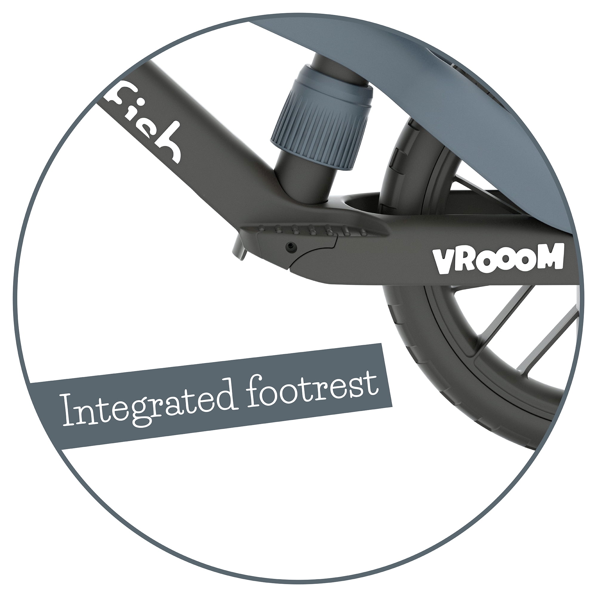 Chillafish BMXie Vrooom Multi-play Balance Trainer with Real Vroom Vrooom Sounds, Including Hand Protectors, a Detachable Numberplate, EVA Tires and Adjustable Seat, for Age 2-5 Years, Antracite
