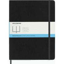 Moleskine Classic Notebook, Soft Cover, XL (7.5" x 9.75"), Dotted, Black
