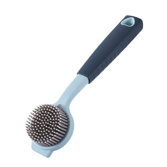 Brosse de Nettoyage de Classification de Produit2 - Brosse à Vaisselle Ménagère pour Casseroles, Poêles et Récurage de Cuisine avec Long Manche et Tête en Silicone