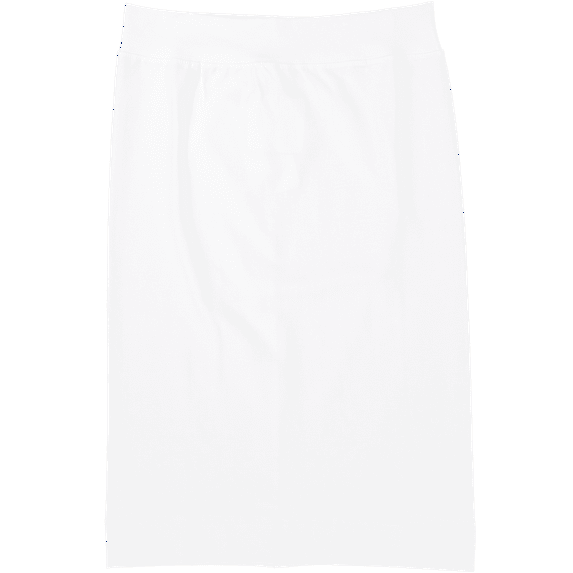 Stretch Pencil Skirt For Women By Kiki Riki - Knee Inch Length Pencil Skirt With Elastic Waist- Comfortable Fit Pencil Skirt - High Waist Pencil Skirt For Work, Office, Business, Church white x large