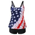 thumbnail image 4 of UPPADA Women's Tankini Swimsuits With Boy Shorts Bathing Suits Two Piece Modest Swimwear Double Strap Tie Dye Bikini Sets, 4 of 5