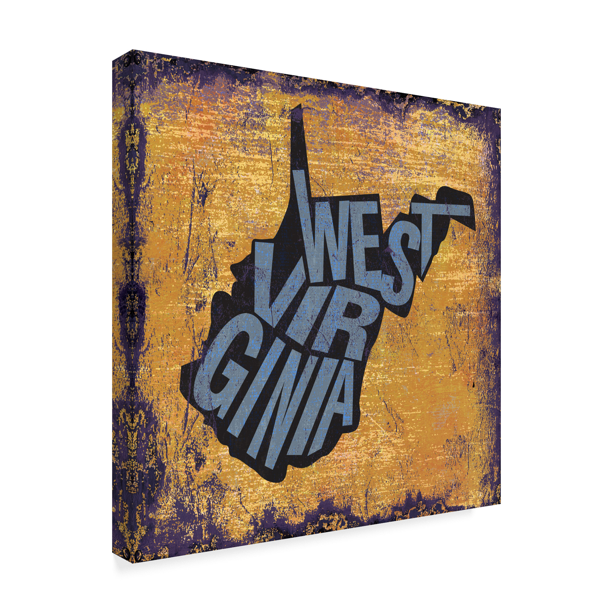 Trademark Fine Art 'West Virginia' Canvas Art by Art Licensing Studio