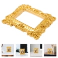 thumbnail image 2 of MasteelfCA Retro Resin Picture Frame Golden Mini Photo Frame Desktop Ornament Photo Prop for Bedroom, 2 of 7