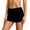 Black, variant on Womens Cotton Boxer Briefs Stretch Soft Casual Comfortable Four-Corner Pants