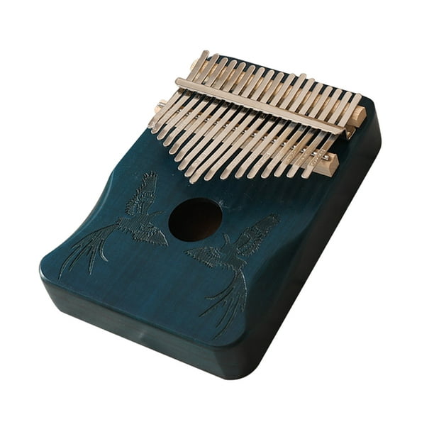 17 Touches Kalimba Africain Pouce Doigt Piano Bois Kalimba Instrument de Musique Portable