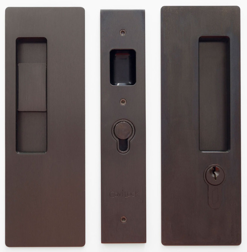 Cavilock Cl400cKe34Lh Keyed Entry Pocket Door Lock Set