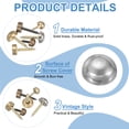 thumbnail image 3 of Uxcell Brass Decorative Screws with Caps - Self Tapping Decorative Cover for Furniture and Wall Hangings Silver 13mm, 3 of 7