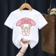 thumbnail image 3 of Camiseta de algodón para niños, camiseta kawaii, dibujos animados de anime Sanrio, ropa informal para niños, camiseta para niñas y niños, moda Y2K, 3 of 5
