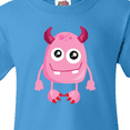 thumbnail image 4 of Inktastic Cute Monster, Smiling Monster, Pink Monster, Horns Youth T-Shirt, 4 of 5