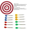thumbnail image 3 of Dardos Profesionales, Dardos De Punta Suave, Plástico Apto Para Principiantes, 4 Colores Con Puntas De Dardos De 100 Piezas Para Diana De Plástico, 3 of 7