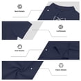 thumbnail image 5 of Mens Linen 2 Piece Set Short Sleeve Retro Medieval Viking Lace Up Henley Pirate Shirt and Shorts Summer Distressed Vacation Outfits Navy, 5 of 8